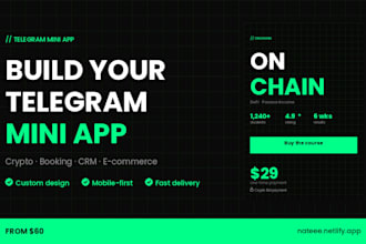 build a beautiful telegram mini app for your business