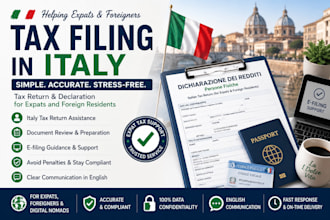 help expats and foreigners file taxes in italy, tax return and declaration