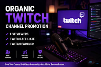 organic twitch channel promotion live viewers twitch affiliate twitch partner