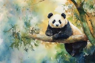 make a watercolor illustration