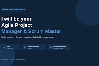 be your agile project manager and scrum master for your dev team