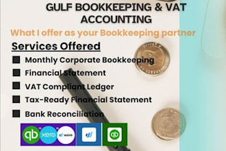do corporate bookkeeping, vat accounting and inventory in gulf