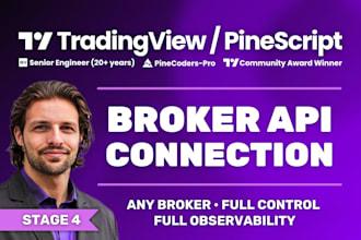 build a custom broker api connection and tradingview signal trading bot