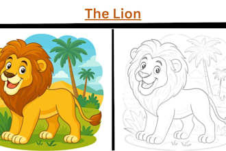 design cute kids tracing book and line art worksheets