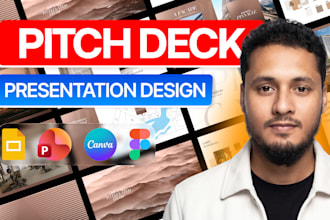 design a startup investor pitch deck and powerpoint presentation
