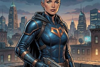create comic book characters and scenes