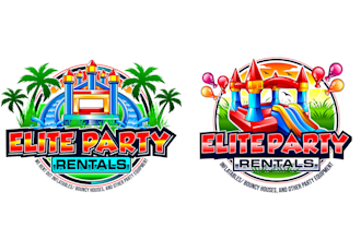 do good looking creative bounce house logo with free source file