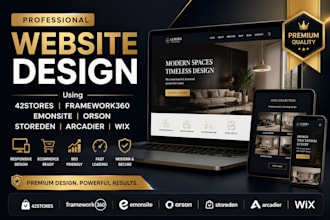 design sitew 42stores framework360 emonsite orson storeden arcadier wix website
