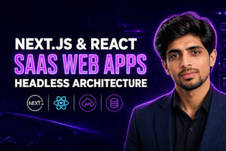 develop a high performance next js saas web app
