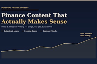 create personal finance content in hindi hinglish
