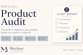 auditar libros kdp etsy y productos creativos