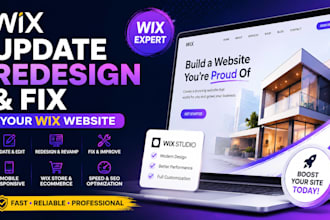 update wix website redesign wix website edit wix site fix wix issues wix studio