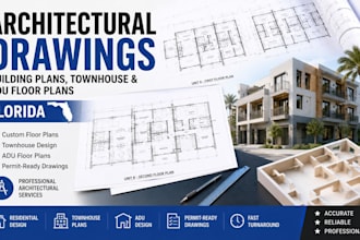 design florida architectural drawings building plans townhouse or adu floor plan