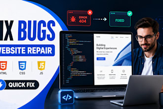 fix HTML CSS javascript website bugs
