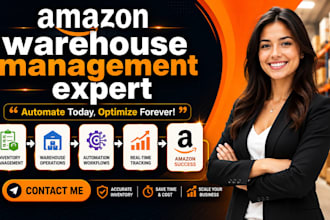 create amazon warehouse management and inventory automation
