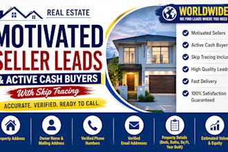 do real estate motivated sellers lead active cash buyers with skip tracing