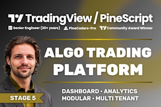build your algorithmic trading platform, dashboard and bot
