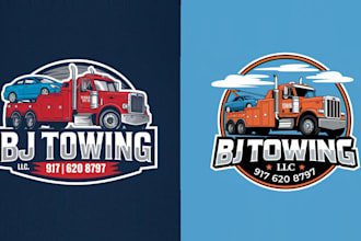 design wonderful excellent towing logo with unlimited revision