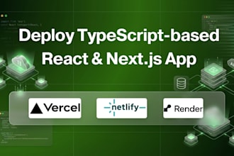 deploy your typescript based next js react js app to vercel render netlify