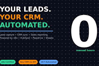 automate your lead capture and CRM sync with n8n