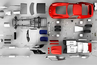3d model rc car body scale model car and print ready parts for fdm sla