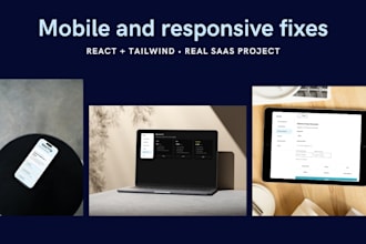 fix broken mobile layouts in react and tailwind