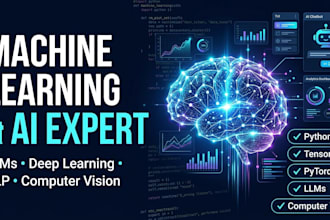 develop machine learning ai models predictive analytics python nlp llm chatbot