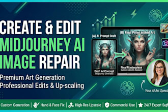 create custom ai art or fix and edit your midjourney ai image