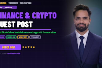 publish a finance and crypto guest post with high da dofollow backlink