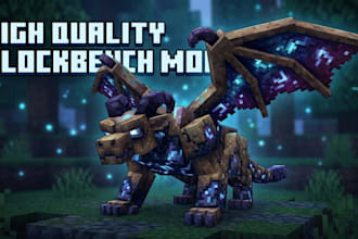 make high quality models animations mobs blockbench