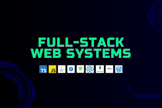 develop a custom web application or system solutions
