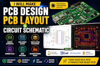 make pcb design, pcb layout, and circuit schematic