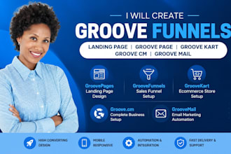 create groove funnels landing page groove page groove kart groove cm groove mail