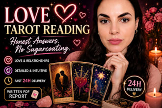 do a honest love tarot reading about your person
