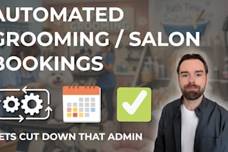 build an automated booking and reminder system for dog groomers