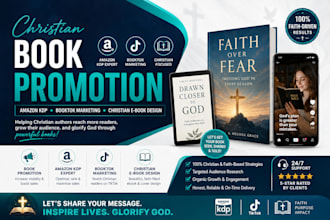 christian book promotion, amazon kdp booktok marketing, christian e book design