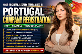 do portugal company registration, business setup and nif registration