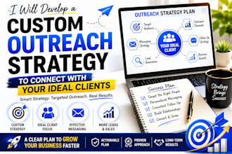 do a custom outreach strategy to connect with your ideal and target clients