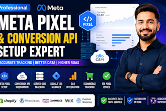setup meta pixel facebook pixel conversion API and server side tracking