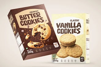 design product packaging box label and brand packaging