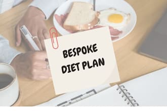 give you personalized meal plan for healthy lifestyle goals