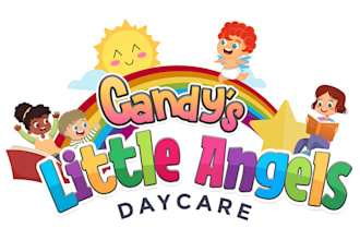 make creative daycare, preschool, kindergarten and kids logo