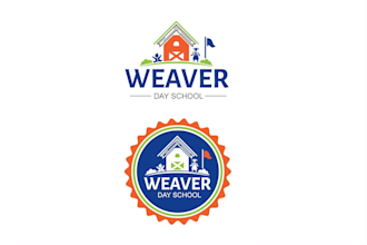 do modern daycare, preschool, kindergarten and  childcare logo design