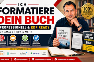 ich formatiere und gestalte dein buch für amazon KDP professionell