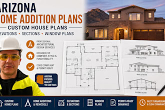 design arizona home addition plans custom house plans elevations sections window
