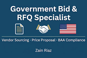 source vendors, collect rfq quotes and build your government bid proposal