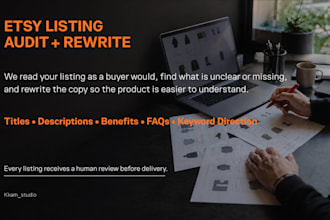 audit and rewrite your etsy product listing