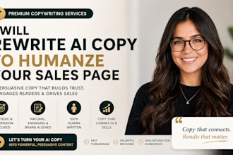 rewrite ai copy to humanize your sales page