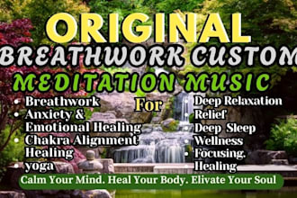 produce exclusive deep relaxation healing yoga in custom meditation music tracks