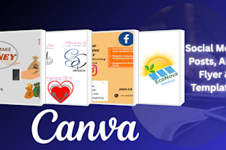 design canva tamplates social media post, resumes, business card